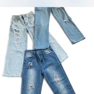 Stylish Distressed Blue Jeans for Women